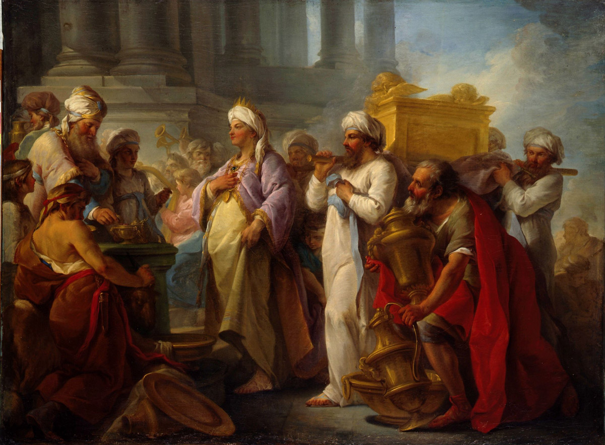 Salomon fait transporter l'arche dans le temple